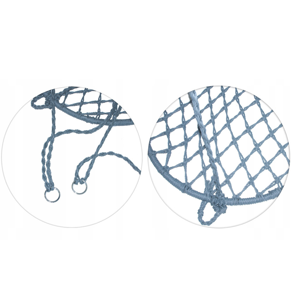 (DL) Scaun rotund tip leagan suspendat GO-L70D1, 80cm, 100kg, gri - Image 9