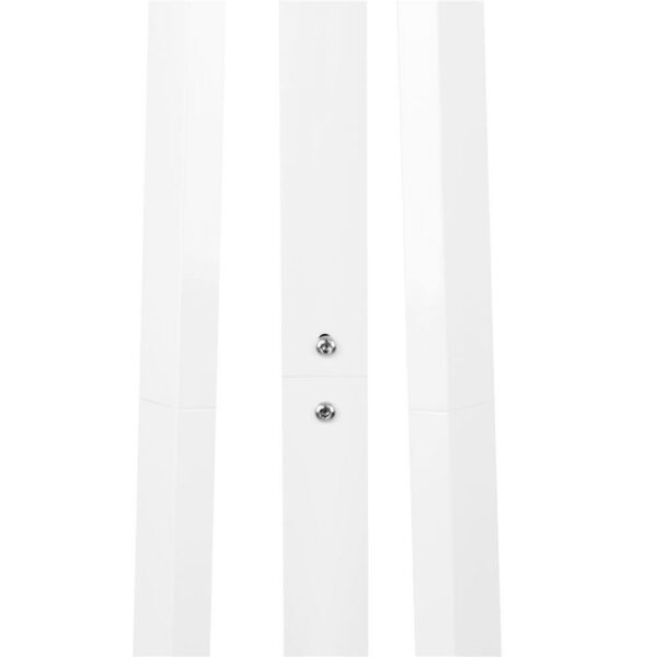 Cuier din metal Sersimo, 9 agatatoare, 180cm, alb - Image 9