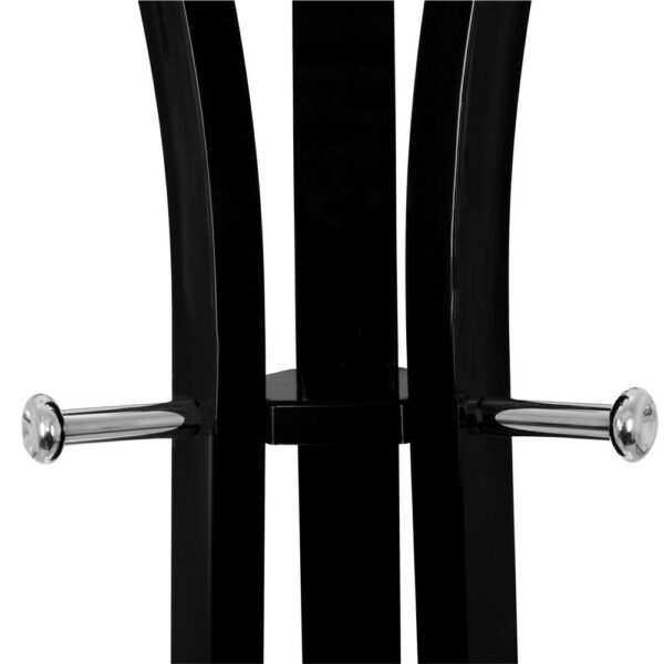 Cuier din metal Sersimo, 9 agatatoare, 180cm, negru - Image 5