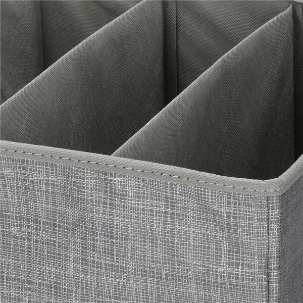 Organizator dulap tip lada cu 3 sertare, Sersimo, textil, gri - Image 5
