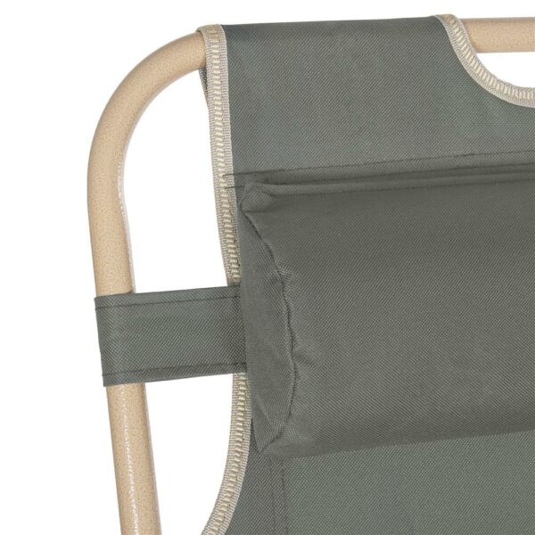 Sezlong pliabil SERSIMO GC036, 90x65x175cm, gri - Image 5