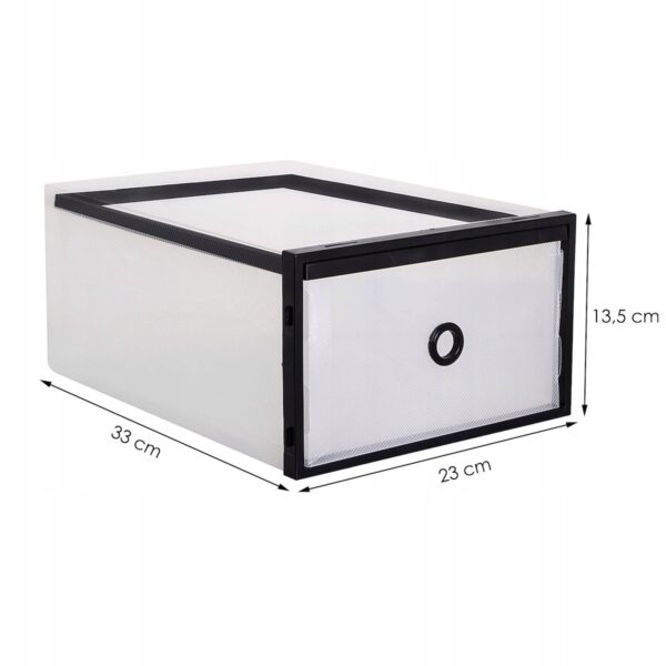 10 db-os cipőrendszerező doboz készlet, 33x23x13, átlátszó - Image 4