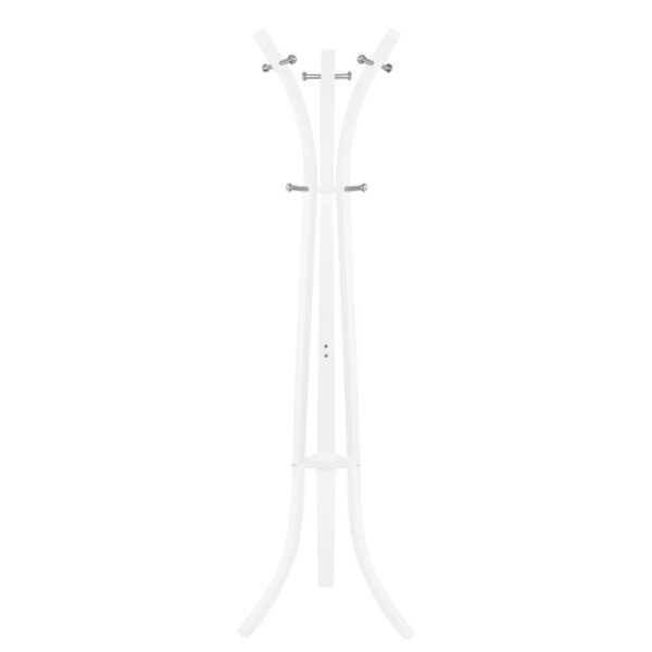 Cuier din metal Sersimo, 9 agatatoare, 180cm, alb