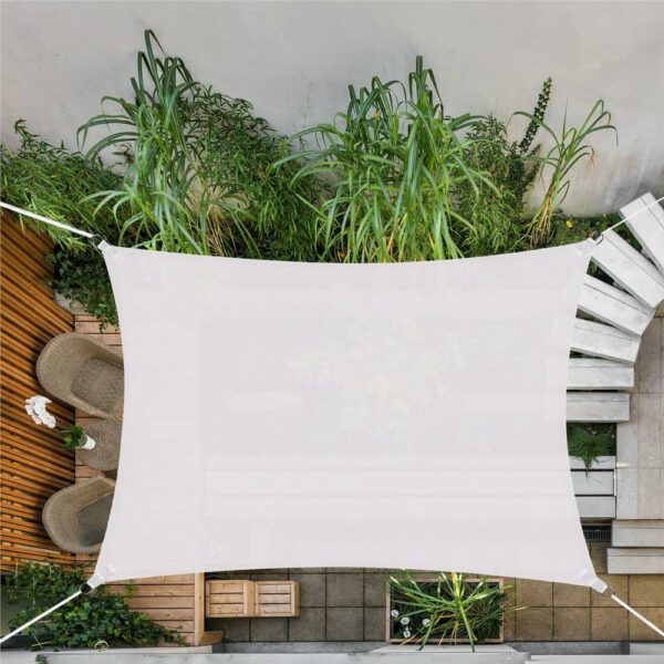 Copertina prelata de soare Sersimo SN133, dreptunghiulara, impermeabila cu protectie UV, 4x3m, gri deschis - Image 7