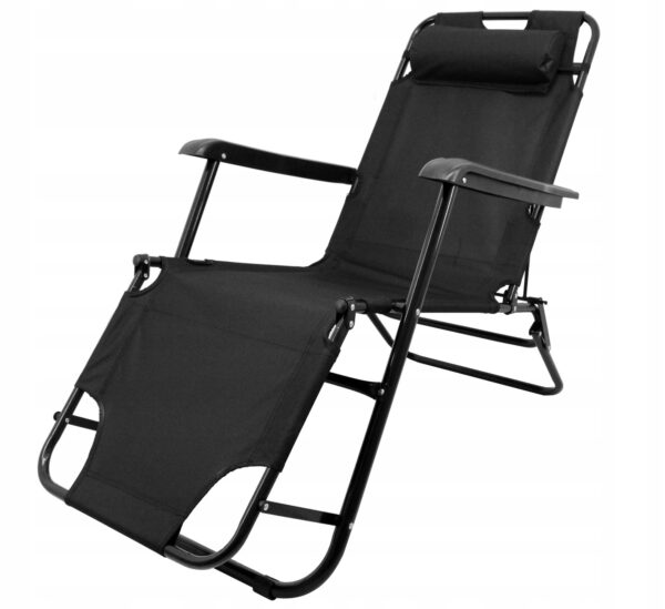 Sezlong pliabil SERSIMO, Relax Zero Gravity, 80x60x153cm, Negru - Image 6