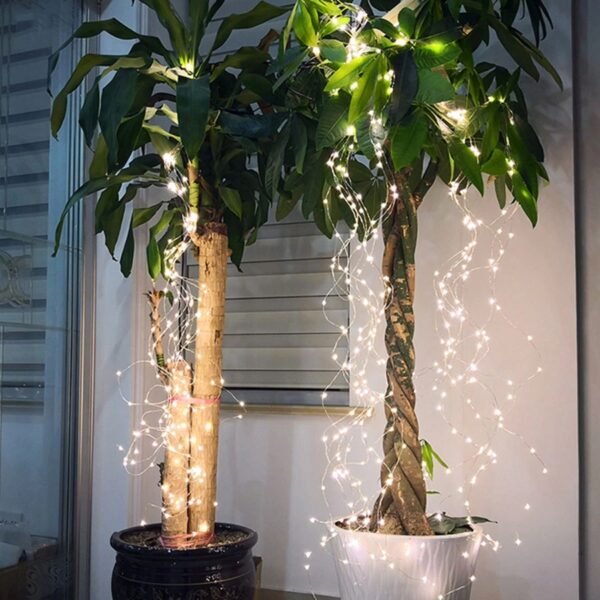 Lineáris fényfüzér 100 LED, 1,5 m, napelemes töltéssel - Image 6