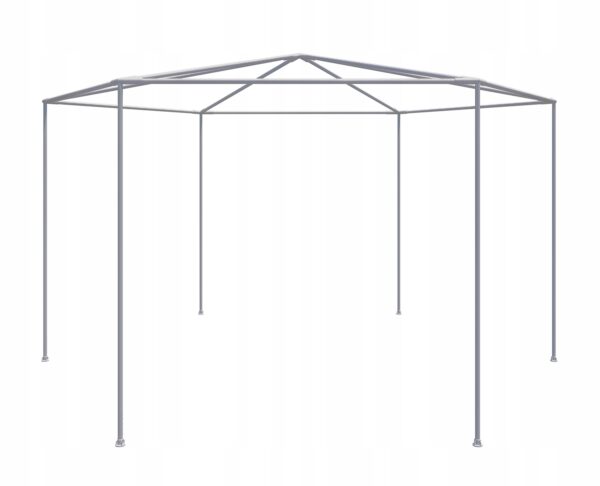 Pavilon szúnyoghálóval, cipzárral, hatszögletű, 200cm, zöld - Image 7