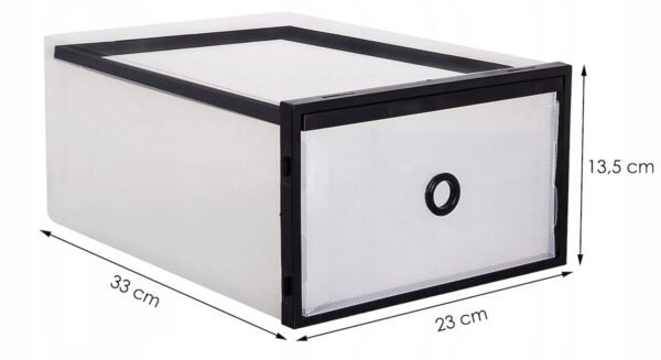 10 db-os cipőrendszerező doboz készlet, 33x23x13, átlátszó - Image 8
