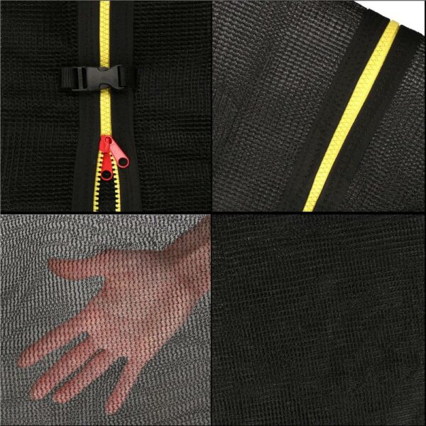 Plasa de siguranta si protectie trambuline, 396cm cu 8 stalpi interiori - Image 6