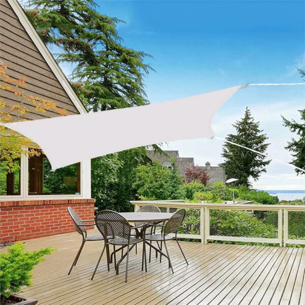 Copertina prelata de soare Sersimo SN133, dreptunghiulara, impermeabila cu protectie UV, 4x3m, gri deschis - Image 8