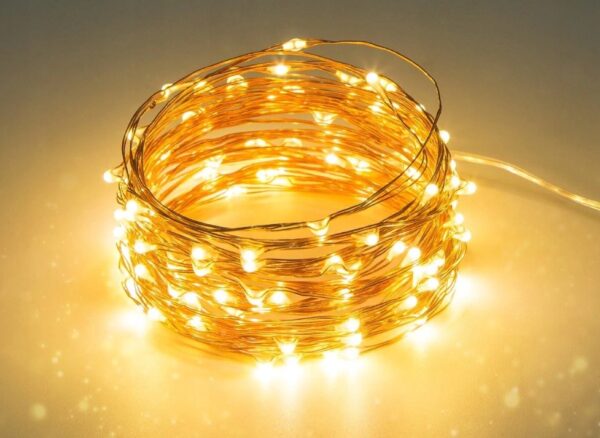 Lineáris fényfüzér 100 LED, 1,5 m, napelemes töltéssel - Image 8