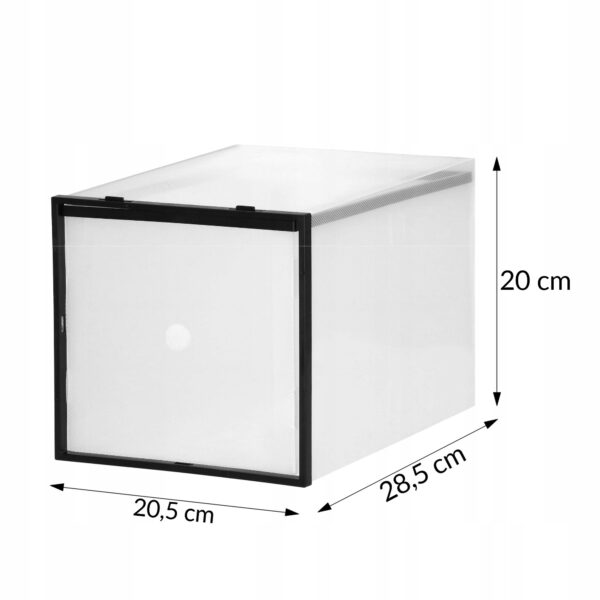 10 db-os cipőrendszerező doboz készlet, 28x20x20, átlátszó - Image 3