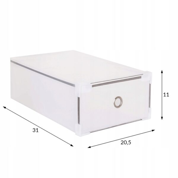 10 db-os cipőrendszerező doboz készlet, 31x20x11, átlátszó - Image 10