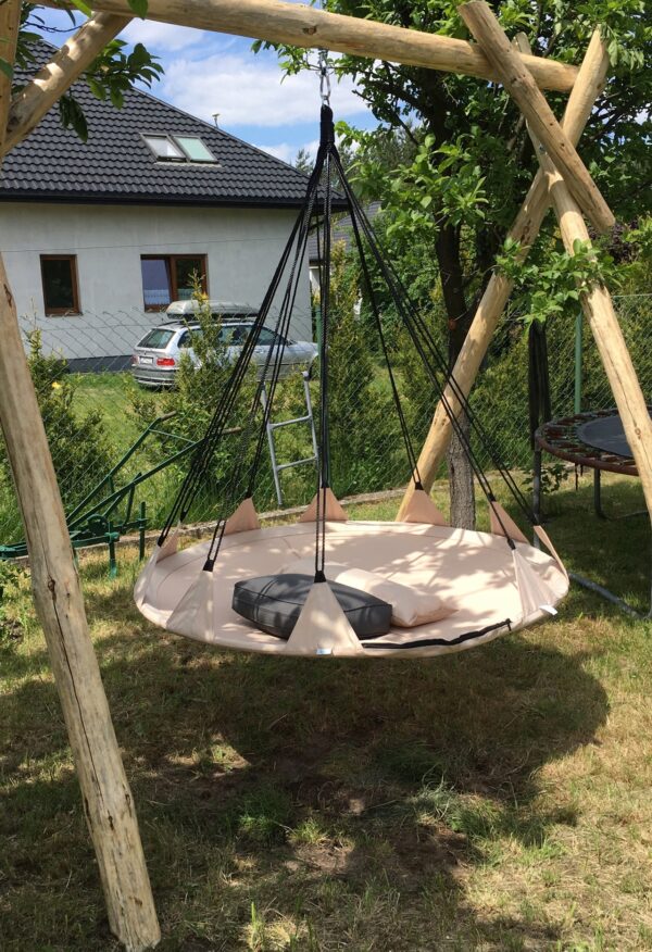 Kerti hinta XXL Sersimo, függőágyas típusú, 150cm, krém - Image 5