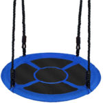 Sersimo NS24 fészekhinta, átmérő 110 cm, állítható magasságú, kültéri használatra, maximum terhelhetőség 50 kg, kék-fekete