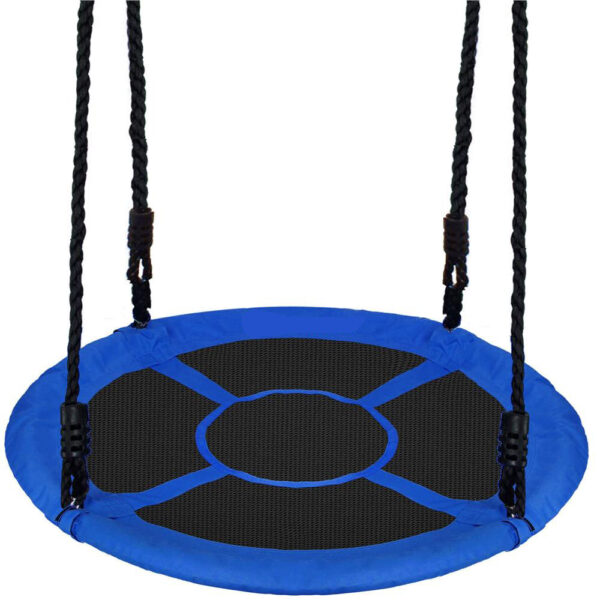 Sersimo NS24 fészekhinta, átmérő 110 cm, állítható magasságú, kültéri használatra, maximum terhelhetőség 50 kg, kék-fekete