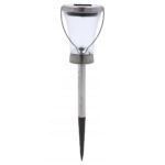 (DL) Lampa solara tip stalp Sersimo, inaltime 39 cm, argintiu
