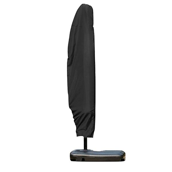 Umbrela terasa gradina, cu inclinare si husa, 300cm, Albastru - Image 3