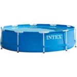 Piscina cadru metalic Intex, 305x76 cm, 4500 litri, rotunda