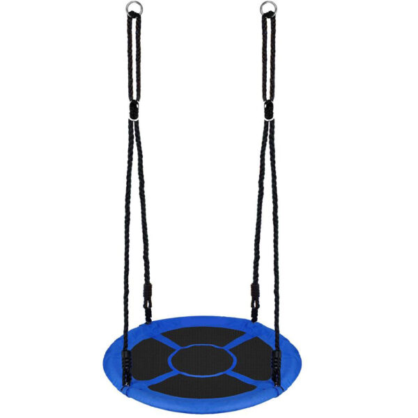 Sersimo NS24 fészekhinta, átmérő 110 cm, állítható magasságú, kültéri használatra, maximum terhelhetőség 50 kg, kék-fekete - Image 2