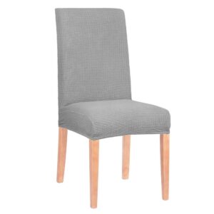 Univerzális székhuzat, egy méret mindenkinek, poliészter és spandex, 45 x 60 cm, szürke kockás