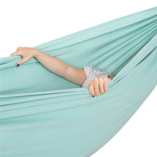 Hamac doua persoane, Sersimo, 200kg, 200x150 cm, verde - Image 11