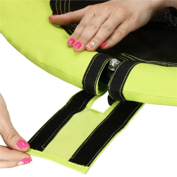 Leagan tip cuib Sersimo NS22, diametru 110cm, inaltime reglabila, pentru exterior, sarcina 150 kg, Verde Negru - Image 12