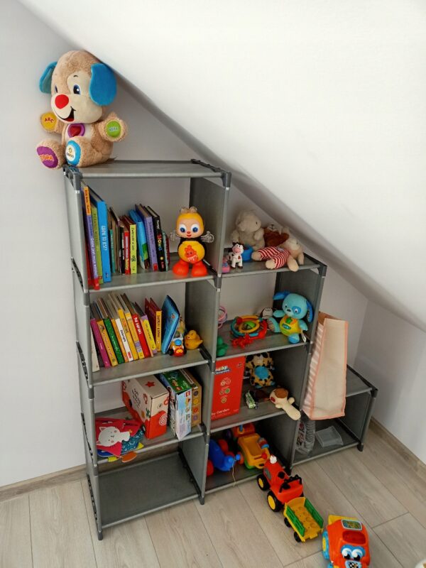 Sistem modular de depozitare Sersimo, 120x126x24 cm, gri - Image 8