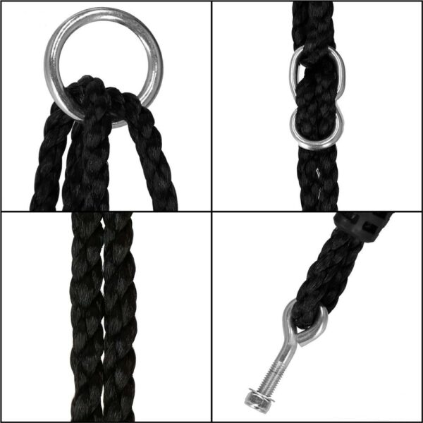 Leagan tip cuib Sersimo NS25, diametru 110cm, inaltime reglabila, pentru exterior, sarcina 150 kg, Roz pal - Image 19