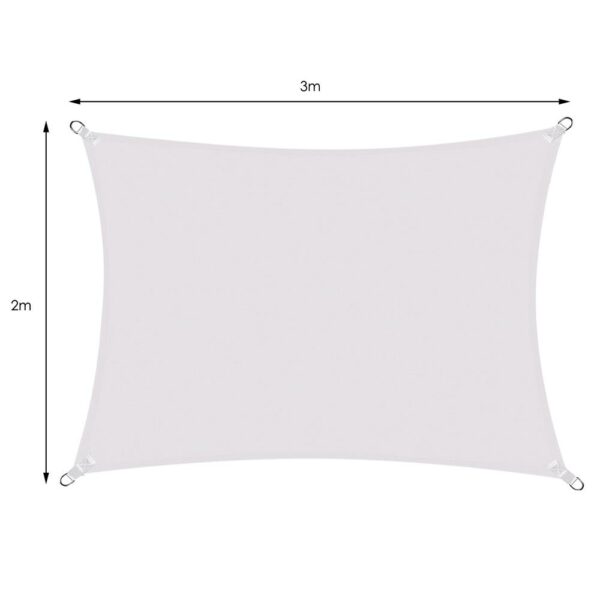 Copertina prelata de soare Sersimo SN141, dreptunghiulara, impermeabila cu protectie UV, 3x2m, gri deschis - Image 7