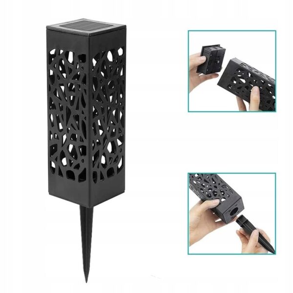Lampa solara tip lampion Sersimo, inaltime 29 cm, negru - Image 3
