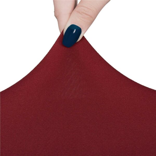 Set 4 huse universale pentru scaun, marime universala, poliester si spandex, 45 x 60 cm, grena - Image 2