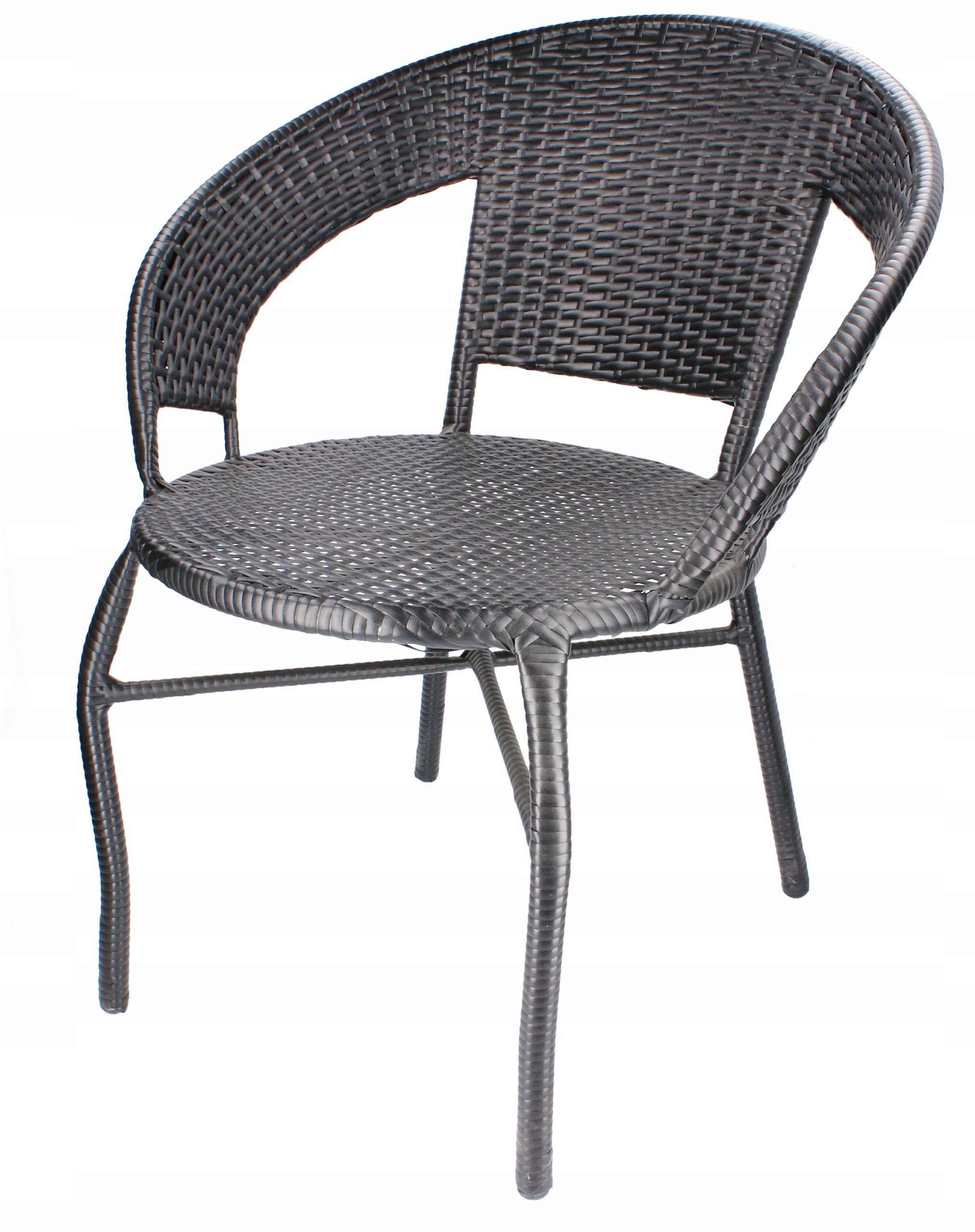 (DL) Set mobilier gradina Sersimo Alicante, 2 scaune, 1 masa, negru - Image 2