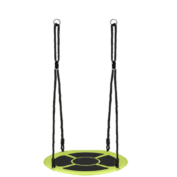 Leagan tip cuib Sersimo NS22, diametru 110cm, inaltime reglabila, pentru exterior, sarcina 150 kg, Verde Negru - Image 11