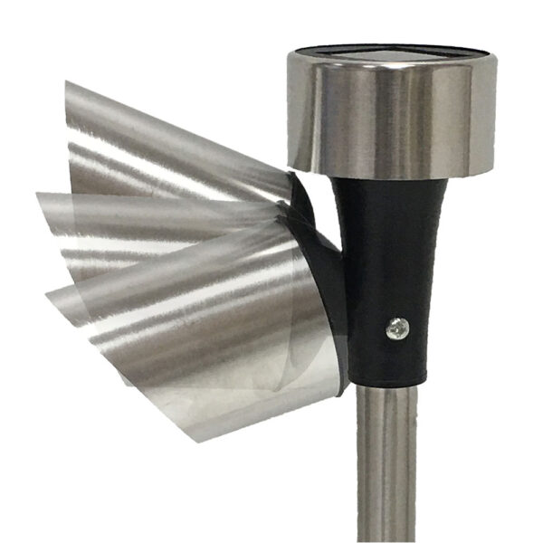 Lampa solara tip proiector reglabil, inaltime 36 cm, argintiu - Image 4