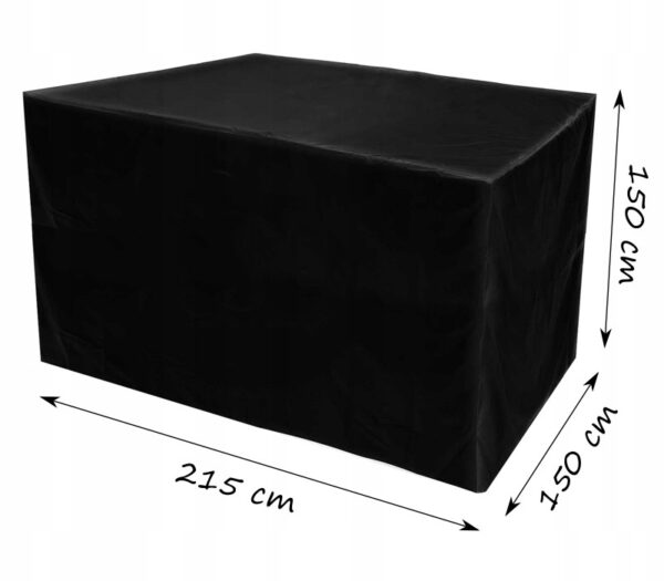 Husa balansoar impermeabila Sersimo, 215x150x150cm, neagra - Image 5