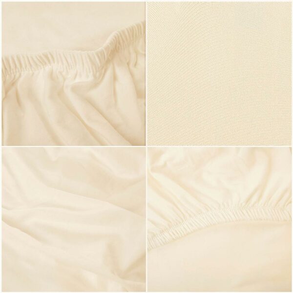 4 db univerzális üléshuzat készlet, univerzális méret, poliészter és spandex, 45 x 60 cm, bézs - Image 2