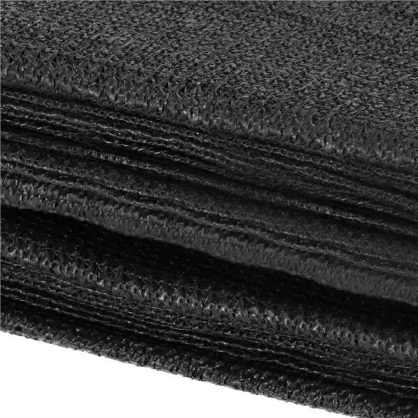 Paravan de balcon impermeabil poliester, 90x500cm, gri inchis - Image 9