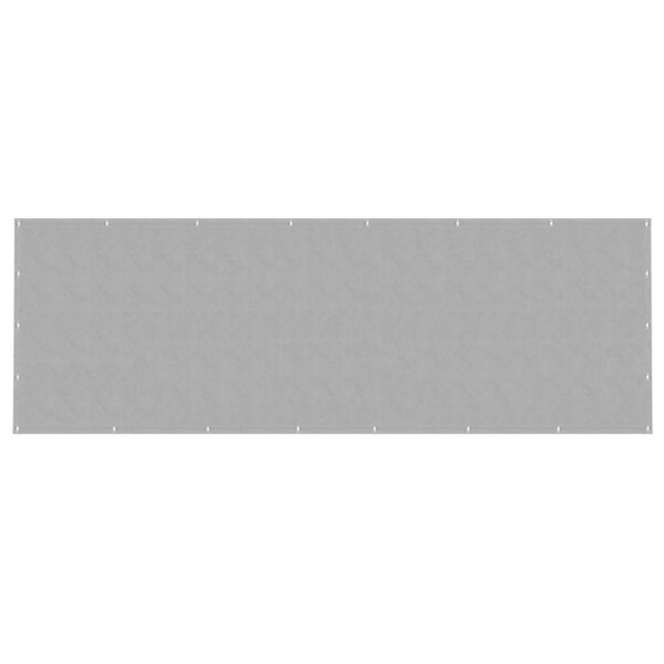 Paravan de balcon impermeabil poliester, 80x500cm, gri - Image 7