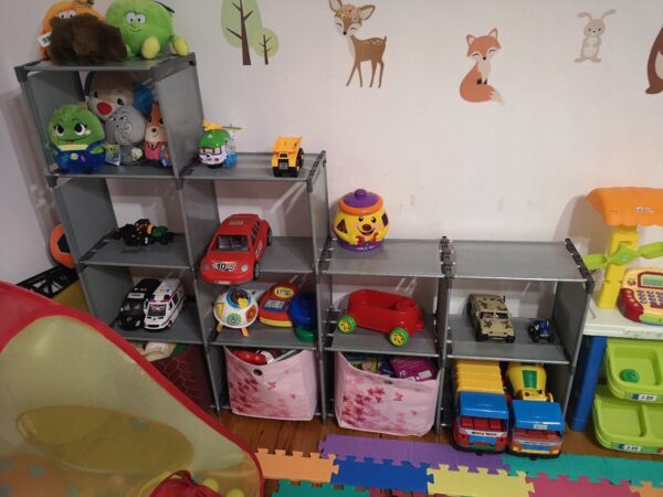 Sistem modular de depozitare Sersimo, 120x126x24 cm, gri - Image 4
