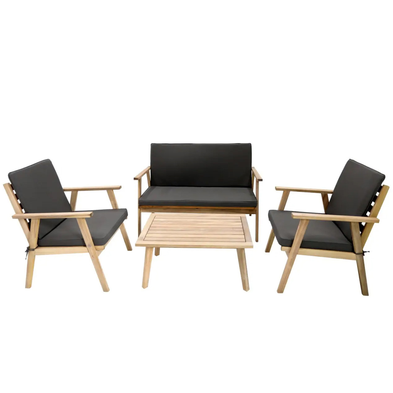 (DL) Set mobilier gradina/terasa Sersimo Alana, 2 fotolii, canapea si masuta