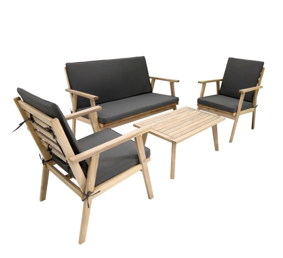 (DL) Set mobilier gradina/terasa Sersimo Alana, 2 fotolii, canapea si masuta - Image 3