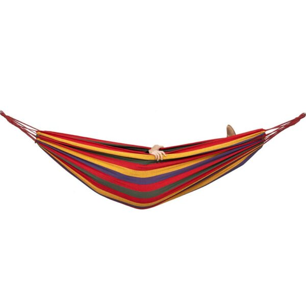 Hamac doua persoane, Sersimo, 100% Bumbac 200x150 cm, multicolor rosu - Image 4