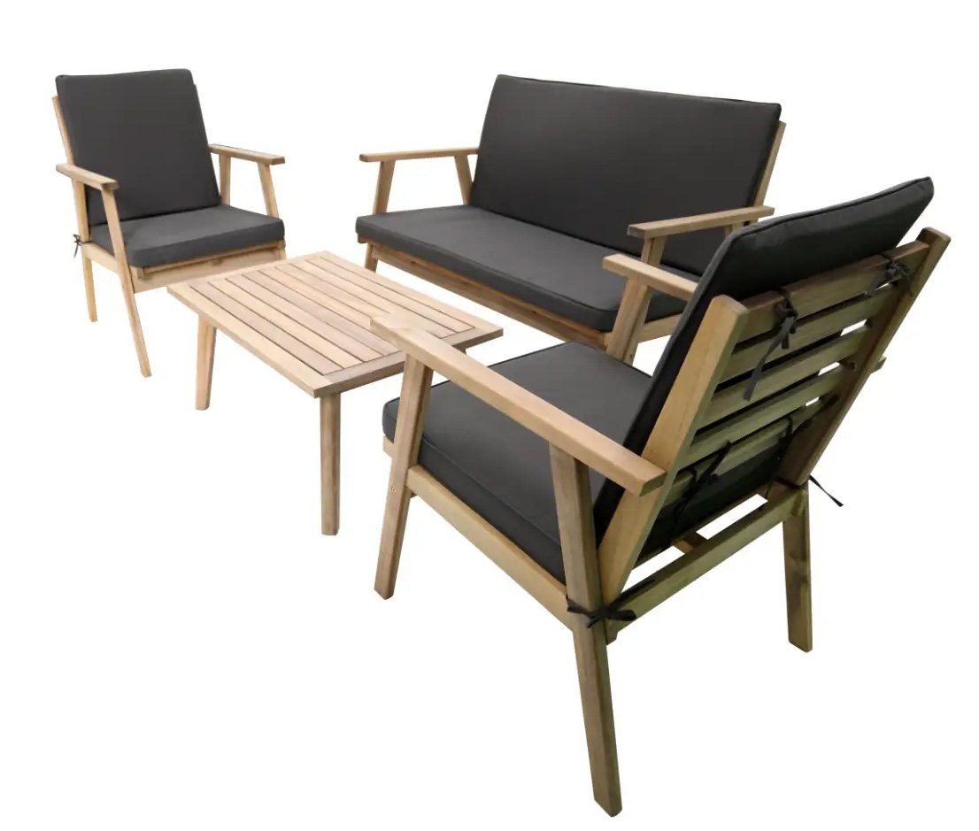(DL) Set mobilier gradina/terasa Sersimo Alana, 2 fotolii, canapea si masuta - Image 4