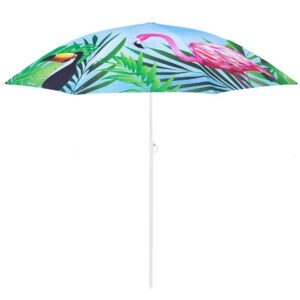 Umbrela de plaja pliabila, Sersimo BU021, 180cm, pasari