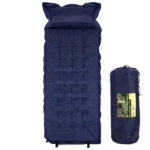 Saltea plabila cu perna din spuma poliuretanica, cu autoumflare, 193x68x3.5cm, bleumarin