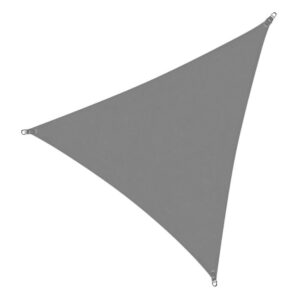 Copertina prelata de soare Sersimo SN149, triunghiulara, impermeabila cu protectie UV, 3x3x3m, gri inchis