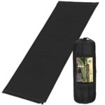 (DL) Saltea plabila din spuma poliuretanica, cu autoumflare, 180x50x5cm, neagra
