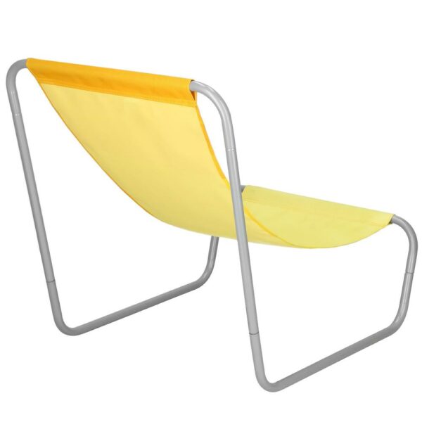 Strandszék Sersimo GC024, összecsukható, 90kg, 52x88cm, sárga - Image 10