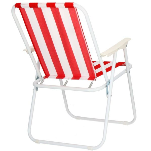 Scaun de plaja Sersimo GC052, pliabil, 100kg, 52x74cm, alb rosu - Image 10